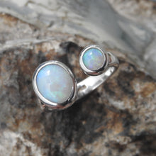 Load image into Gallery viewer, Lightning Ridge Solid Opal Ring