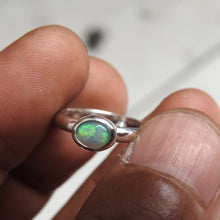 Load image into Gallery viewer, Natural Lightning Ridge Solid Opal Ring