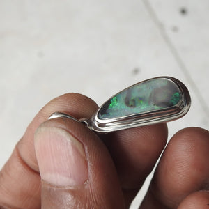 Lightning Ridge Solid Opal Pendant Necklace