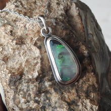 Load image into Gallery viewer, Lightning Ridge Solid Opal Pendant Necklace