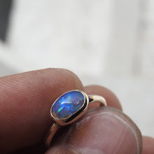 Load image into Gallery viewer, AUSTRALIAN BLACK OPAL RING