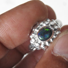 Load image into Gallery viewer, AUSTRALIAN BLACK OPAL RING