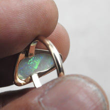 Load image into Gallery viewer, Solid Australian Coober Pedy Crystal Opal Ring