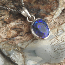 Load image into Gallery viewer, AUSTRALIAN BLACK OPAL PENDANT
