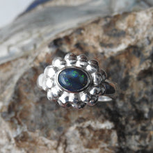 Load image into Gallery viewer, AUSTRALIAN BLACK OPAL RING