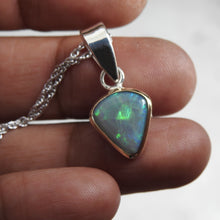 Load image into Gallery viewer, Solid Lightning Ridge Natural Opal Pendant Necklace