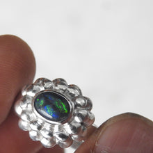 Load image into Gallery viewer, AUSTRALIAN BLACK OPAL RING
