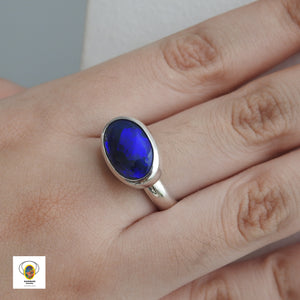 Australian Black Opal Ring