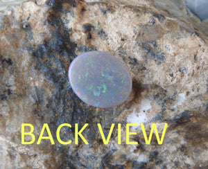 Lightning Ridge Solid Natural Polished Dark Opal with Multi-Color Fires.