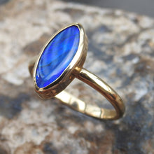 Load image into Gallery viewer, AUSTRALIAN  BLACK OPAL RING