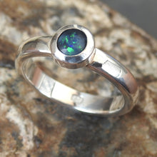 Load image into Gallery viewer, AUSTRALIAN BLACK OPAL RING