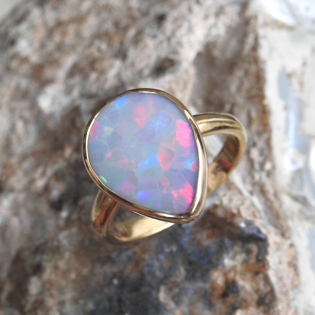 LIGHTNING RIDGE OPAL RING