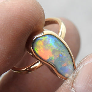 LIGHTNING RIDGE OPAL RING