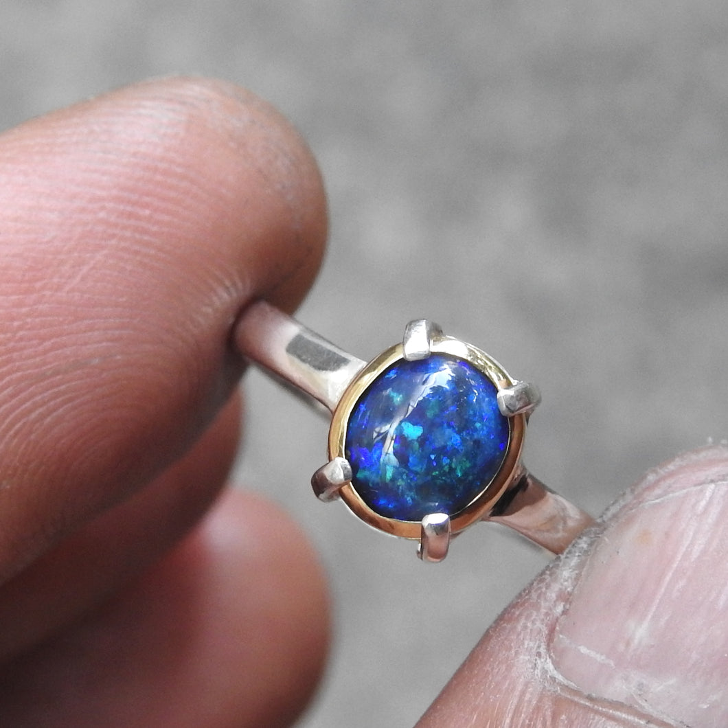BLACK OPAL RING