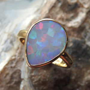 LIGHTNING RIDGE OPAL RING