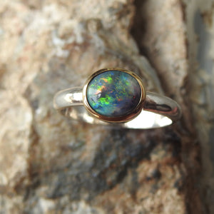 BLACK OPAL RING