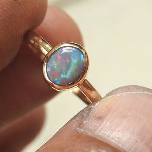 LIGHTNING RIDGE OPAL RING
