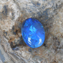 Load image into Gallery viewer, Solid Natural Black Opal from Lightning Ridge with Blue Green Colors.