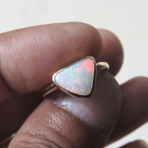 WHITE OPAL RING