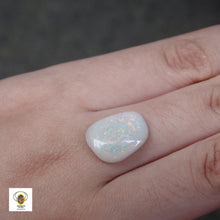 Load image into Gallery viewer, Made to Order 10k YG Ring with Solid Lightning Ridge Opal Multi-Color