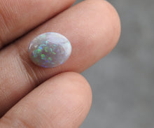 Load image into Gallery viewer, Lightning Ridge Solid Natural Polished Dark Opal with Multi-Color Fires.