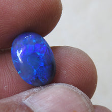 Load image into Gallery viewer, Solid Natural Black Opal from Lightning Ridge with Blue Green Colors.
