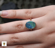 Load image into Gallery viewer, BLACK OPAL RING