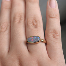 Load image into Gallery viewer, LIGHTNING RIDGE OPAL RING