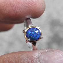 Load image into Gallery viewer, BLACK OPAL RING