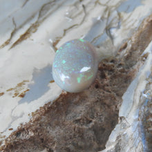 Load image into Gallery viewer, Natural Solid Polished Opal from Lightning Ridge with Green Blue Colors.