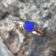 Load image into Gallery viewer, AUSTRALIAN BLACK OPAL RING