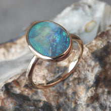 Load image into Gallery viewer, BLACK OPAL RING