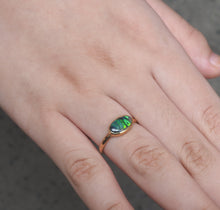 Load image into Gallery viewer, Solid Lightning Ridge Natural Black Opal Ring