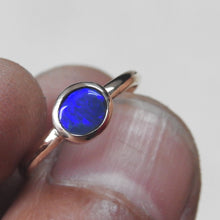 Load image into Gallery viewer, AUSTRALIAN BLACK OPAL RING