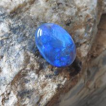 Load image into Gallery viewer, Solid Natural Black Opal from Lightning Ridge with Blue Green Colors.