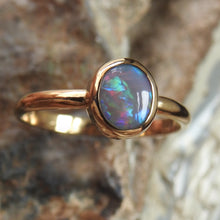 Load image into Gallery viewer, LIGHTNING RIDGE OPAL RING