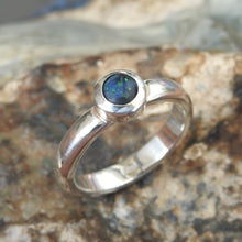 Load image into Gallery viewer, AUSTRALIAN BLACK OPAL RING