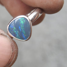 Load image into Gallery viewer, LIGHTNING RIDGE BLACK OPAL RING