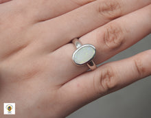 Load image into Gallery viewer, Solid Lightning Ridge Opal Sterling Silver Ring