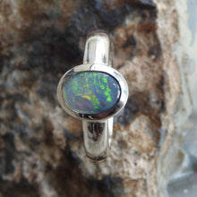 Load image into Gallery viewer, LIGHTNING RIDGE OPAL RING