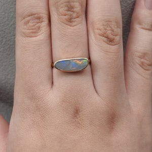 LIGHTNING RIDGE OPAL RING
