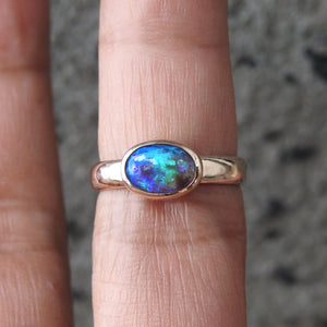 Black Opal Ring