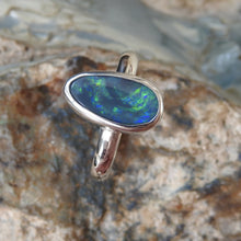 Load image into Gallery viewer, AUSTRALIAN BLACK OPAL RING