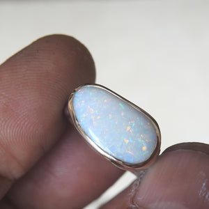 WHITE OPAL RING