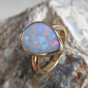 LIGHTNING RIDGE OPAL RING