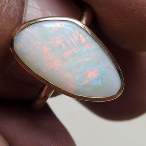 WHITE OPAL RING