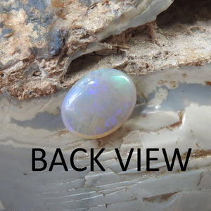 Lightning Ridge Solid Opal with Green Blue Colors.