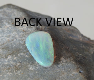 Lightning Ridge Solid Natural Crystal Opal with Green Blue Colors.