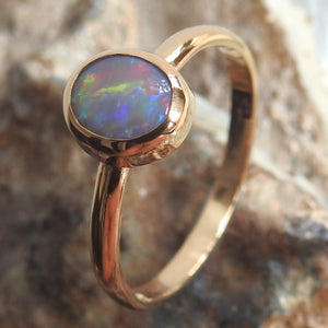 LIGHTNING RIDGE OPAL RING