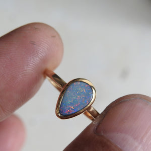 LIGHTNING RIDGE OPAL RING